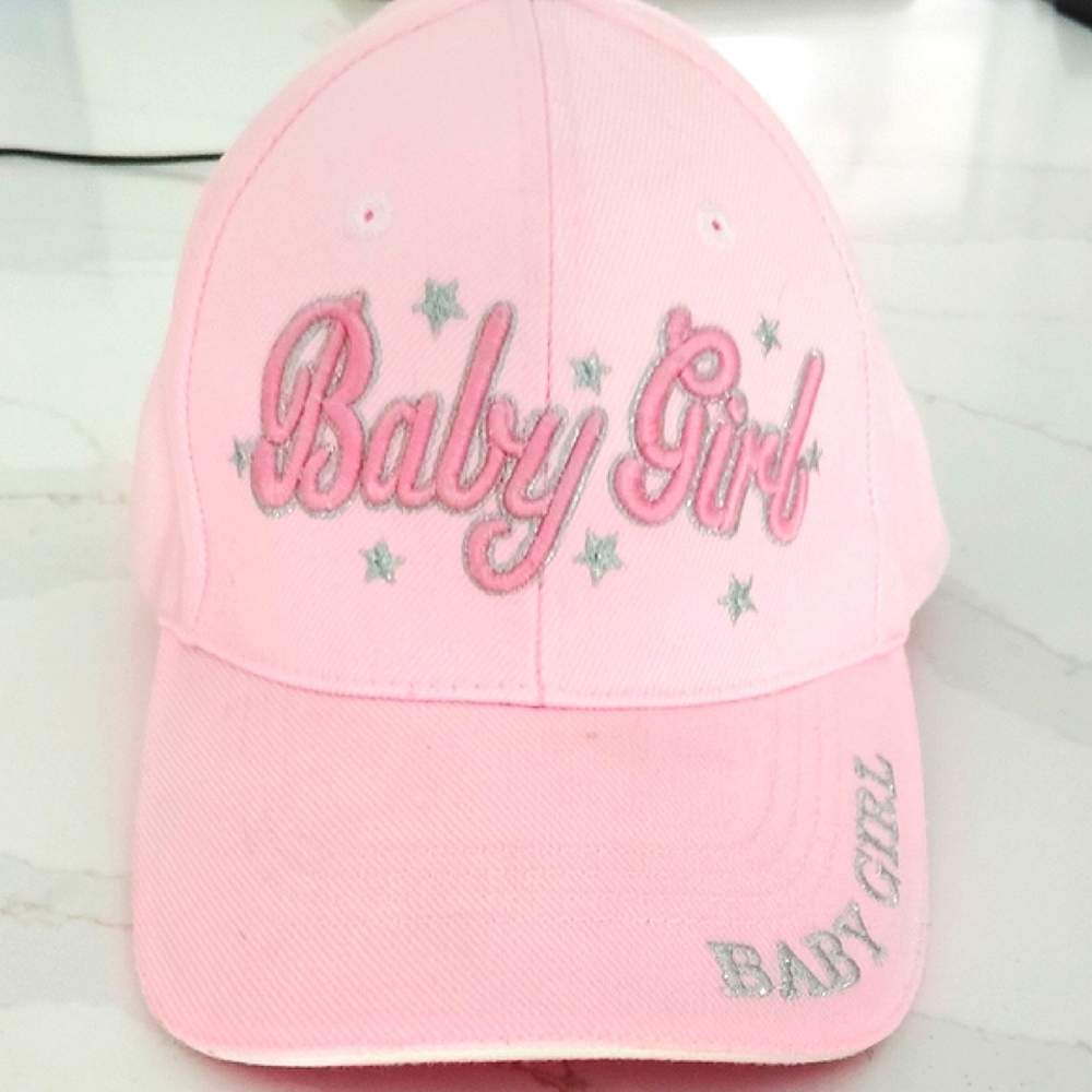 Pink Embroidered Star Hat